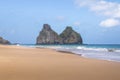 Morro Dois Irmaos and Quixaba Beach - Fernando de Noronha, Pernambuco, Brazil Royalty Free Stock Photo