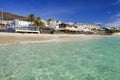MORRO JABLE, FUERTEVENTURA SPAIN - OCTOBER 22, 2017: Beach Playa del Matorral. Royalty Free Stock Photo