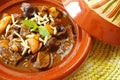 Morrocan beef stew with plums and dried apricots