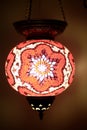 Morrocan style stained glass lamp