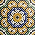 Morrocan traditional mosaic background Royalty Free Stock Photo