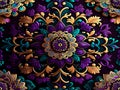 A morroccon inspired seamless pattern design Royalty Free Stock Photo