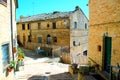 MORROVALLE, ITALY - CIRCA JULY 2020: Street in Morrovalle