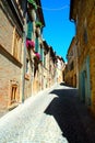 MORROVALLE, ITALY - CIRCA JULY 2020: Street in Morrovalle