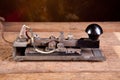 Morse code on telegraph Royalty Free Stock Photo