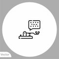 Morse code vector icon sign symbol Royalty Free Stock Photo