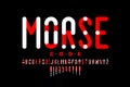 Morse code visual guide font