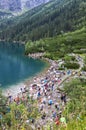 Morskie Oko lake in High Tatra Mountains, Poland Royalty Free Stock Photo
