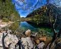 Morskie Oko lake near Zakopane in Poland in autumn Royalty Free Stock Photo