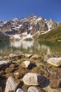 Morskie Oko lake in the Tatra Mountains, Poland