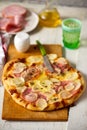 Mortadella and Potato Pizza..