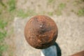 Mortar Artillery Shells at Sandy Hook Lighthouse New Jersey Royalty Free Stock Photo