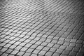 Mortar blog square walkway. Black and white of Abstract background. Minimalism architecrure. Details of Modern pattern building Royalty Free Stock Photo