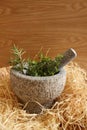 Mortar herbs