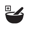 mortar pestle icon Royalty Free Stock Photo