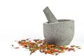 Mortar and Pestle Isolated Royalty Free Stock Photo