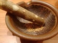 Mortar and pestle Royalty Free Stock Photo