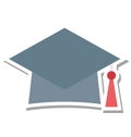 Mortarboard Isolated Vector Icon Editable Royalty Free Stock Photo