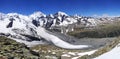 Morteratsch and Pers glaciers from Munt Pers 3207m. Royalty Free Stock Photo