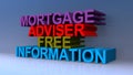 Mortgage adviser free information on blue