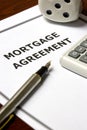 Mortgage Agreement Royalty Free Stock Photo