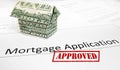 Mortgage app approval Royalty Free Stock Photo