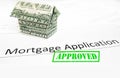 Mortgage app approval Royalty Free Stock Photo