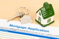 Mortgage application form, financial concept Royalty Free Stock Photo