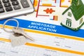 Mortgage application form, financial concept Royalty Free Stock Photo