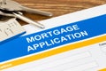 Mortgage application form, financial concept Royalty Free Stock Photo