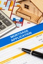 Mortgage application form, financial concept Royalty Free Stock Photo