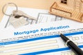 Mortgage application form, financial concept Royalty Free Stock Photo