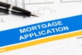 Mortgage application form, financial concept Royalty Free Stock Photo