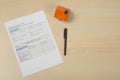 Mortgage application form Royalty Free Stock Photo
