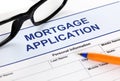 Mortgage application form Royalty Free Stock Photo