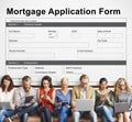 Mortgage Application Form Information Details Concept Royalty Free Stock Photo