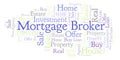 Mortgage Broker word cloud.