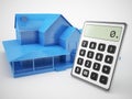 Mortgage and Calculator concept Royalty Free Stock Photo