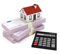 Mortgage Calculator - euro Royalty Free Stock Photo