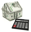 Mortgage calculator Royalty Free Stock Photo