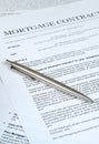 Mortgage Contract Royalty Free Stock Photo