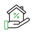 Mortgage icon vector image.