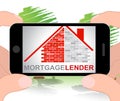 Mortgage Lender Means Home Loan 3d Illustration