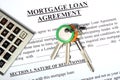 Mortgage loan application form Royalty Free Stock Photo