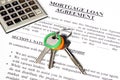 Mortgage loan application form Royalty Free Stock Photo