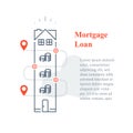 Mortgage loan concept, purchase house, home ownership, down payment