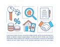 Mortgage obligation document concept icon with text