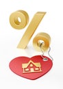 Mortgage Percentage Rate Royalty Free Stock Photo