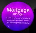 Mortgage Rates Definition For Buy To Let Morgage Or Home Ownership Finance - 3d Illustration