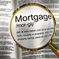 Mortgage Rates Definition For Buy To Let Morgage Or Home Ownership Finance - 3d Illustration